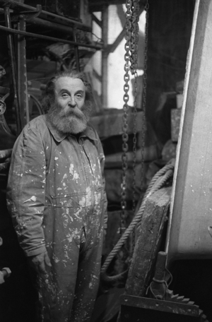 Etienne Martin in 1983, Paris. French sculptor. 4 February 1913 - 1995.