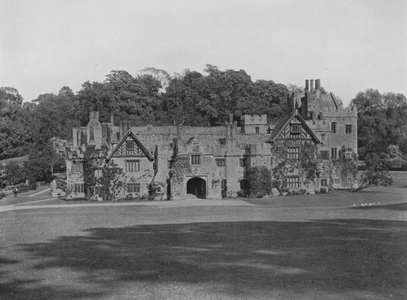 The East Front, Compton Wynyates Warwickshire (b/w photo)