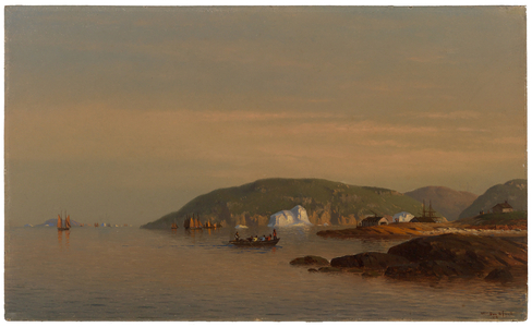 Near Castle Island, the Coast of Labrador, 1874 (oil on panel)