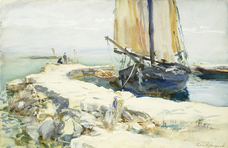 Above Lake Garda (at San Vigilio), 1913 (watercolour and gouache on paper)