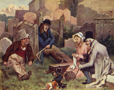 Little Nell meets Codlin and Short (colour litho)