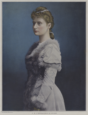 Tsarina Alexandra of Russia (colour photo)