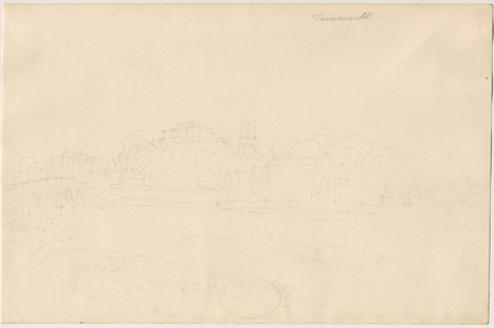 Tamworth Castle: pencil drawing, nd [19th cent] (drawing)
