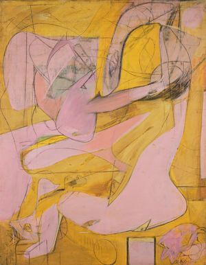 Pink Angels, c.1945 (oil & charcoal on canvas)