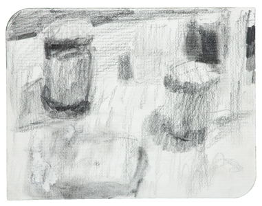 Still Life II, 2014 (pencil on card)