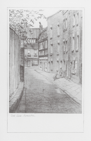 London Lanes: Cock Lane, Shoreditch (litho)