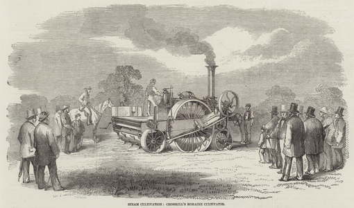 Steam Cultivation, Crosskill's Romaine Cultivator (engraving)
