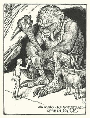 Antonio Is Not Afraid of the Ogre (engraving)