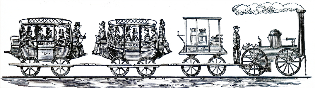 An early locomotive.