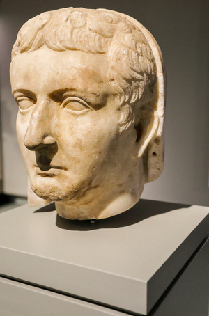 Portrait of Tiberius, 2nd century (marble)