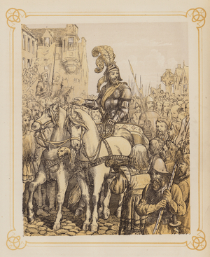 Illustration for John Bunyan's Holy War (litho)