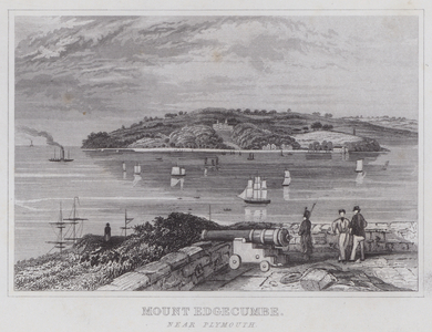Mount Edgecumbe, near Plymouth (engraving)