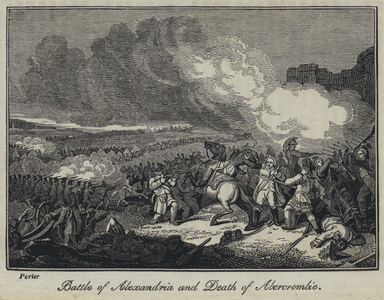 Battle of Alexandria and Death of Abercrombie (engraving)