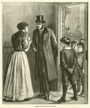 Ralph removed to a new Home (engraving)