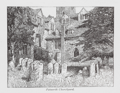 Petworth Churchyard (litho)