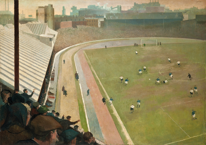 Chelsea vs Spurs at Stamford Bridge (oil on canvas)