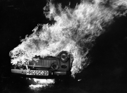 Riot of Rostock-Lichtenhagen in august 1992, East Germany since 03.10.1990, 1945