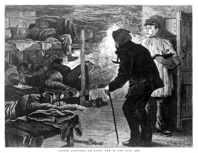 England, UK: 'An Opium Den in the East End', J. C. Dollman, 1880