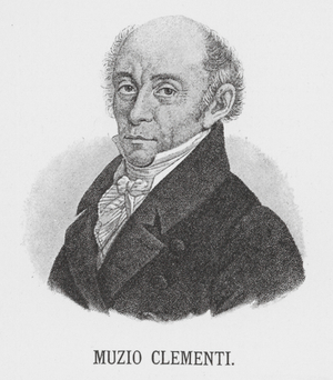 Celebrated pianists: Muzio Clementi (litho)