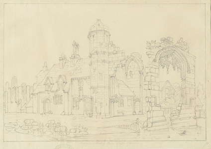 Dudley Priory: pencil drawing, nd [19th cent] (drawing)