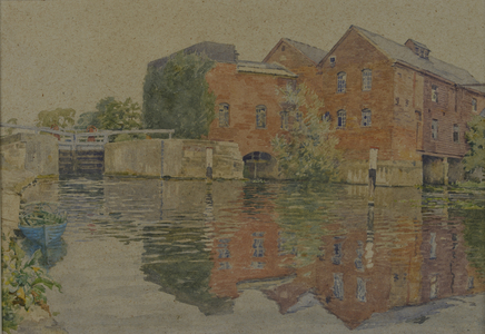 Sandford Lock and Mill (w/c on paper)
