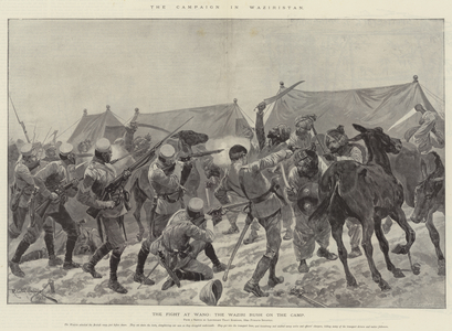 The Campaign in Waziristan (litho)