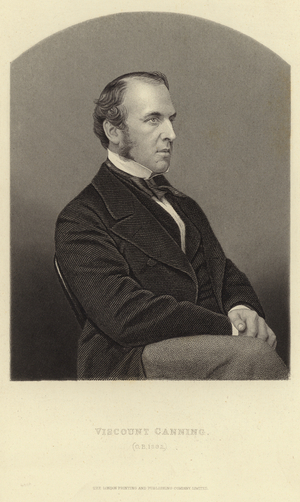 Portrait of Viscount Canning (engraving)