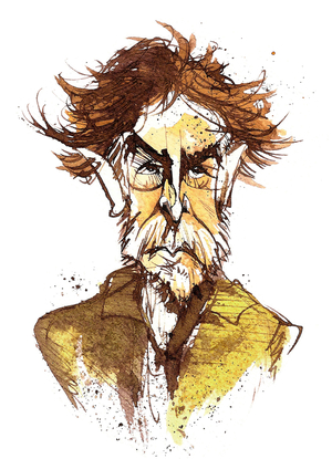 Sir Harrison Birtwistle, English composer (born 1934); caricature