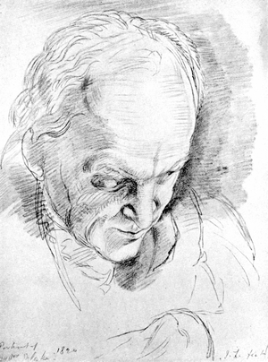 William Blake (1757-1827) in 1824 English mystic, poet, painter and engraver