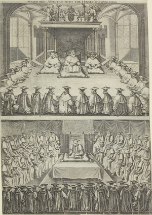Interior of Westminster Abbey, c.1623 (engraving)