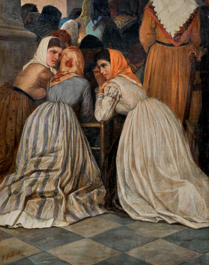 At the Mass, 1872 (oil on canvas)