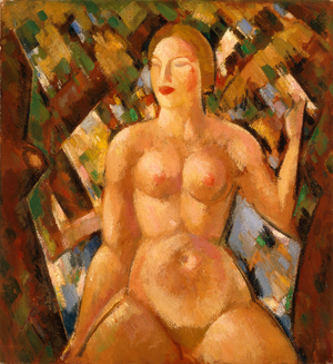 Seated Nude Among Trees, 1928 (oil paint on canvas)