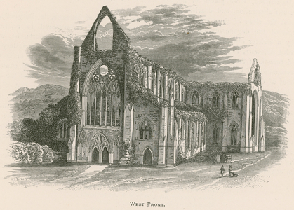 Tintern Abbey, West Front (engraving)