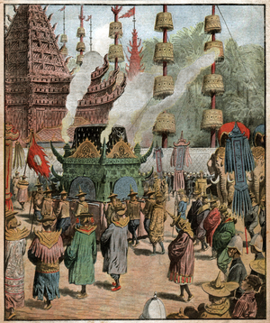 Death of Rama V, 1910 (print)