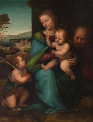 The Holy Family with saint John the Baptist, c.1505-1515 (oil on panel)