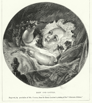 Baby and Rattle (engraving)