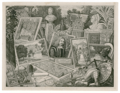 Trade card of Robert Martin, promoting skills in the lithographic art, 1830 (engraving)