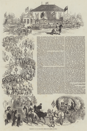 The Queen's Departure from Germany (engraving)