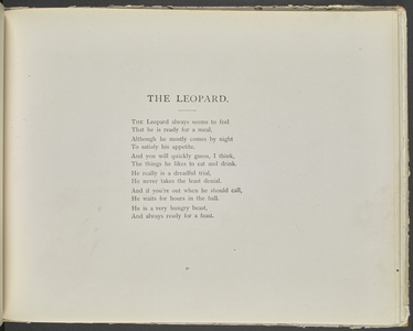 Poem: The leopard.