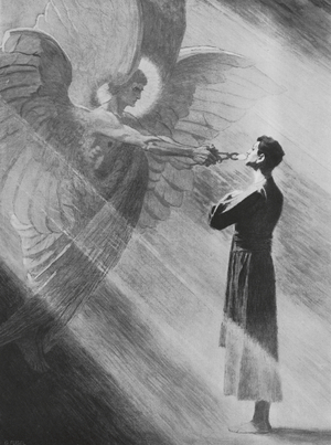 The calling of Isaiah (litho)