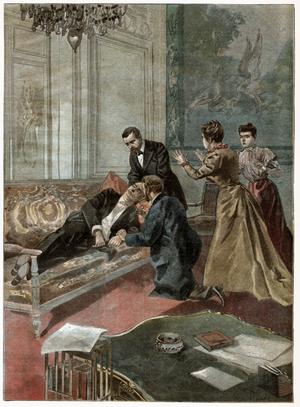 Death of Felix Faure, 1899 (print)