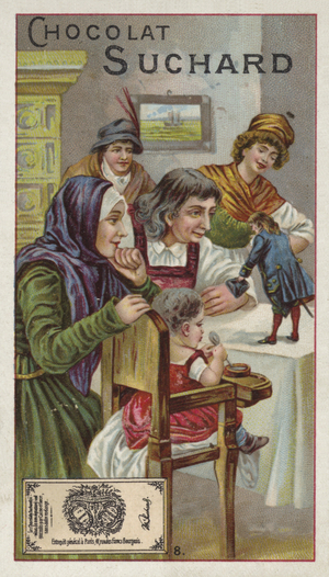 Gulliver exhibited to the people of Brobdingnag (chromolitho)