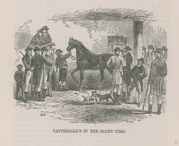 Tattersalls in the olden time (engraving)