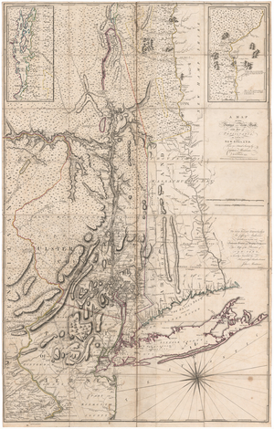 A Map of the Province of New York… by Captain Montresor, 1775 or 1776 (print)
