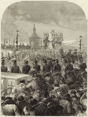 Funeral of the Emperor of Russia (engraving)