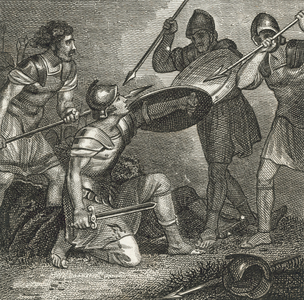 The death of Spartacus (engraving)