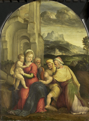The Holy Family, c.1535 (oil on panel)