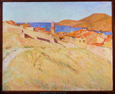 Landscape around Colliure (painting on canvas)