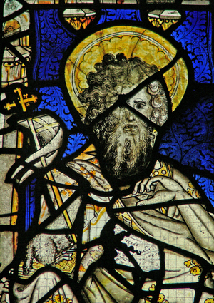 Window Ew depicting St John the Baptist (stained glass)