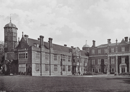 Cobham Park, The Entrance Court, A Mansion of James I's Reign (b/w photo)
